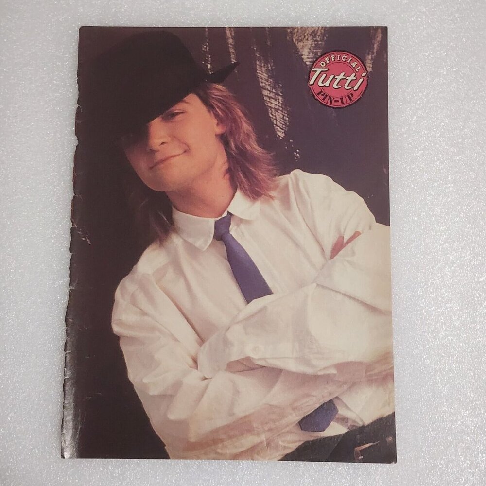 Corey Feldman & Alyssa Milano poster pinup clipping vintage 8x10 1990s
